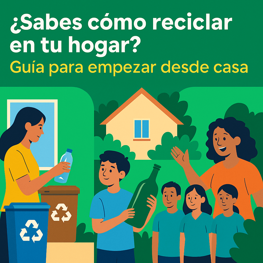 ¿Sabes cómo reciclar en tu hogar? Guía para empezar desde casa